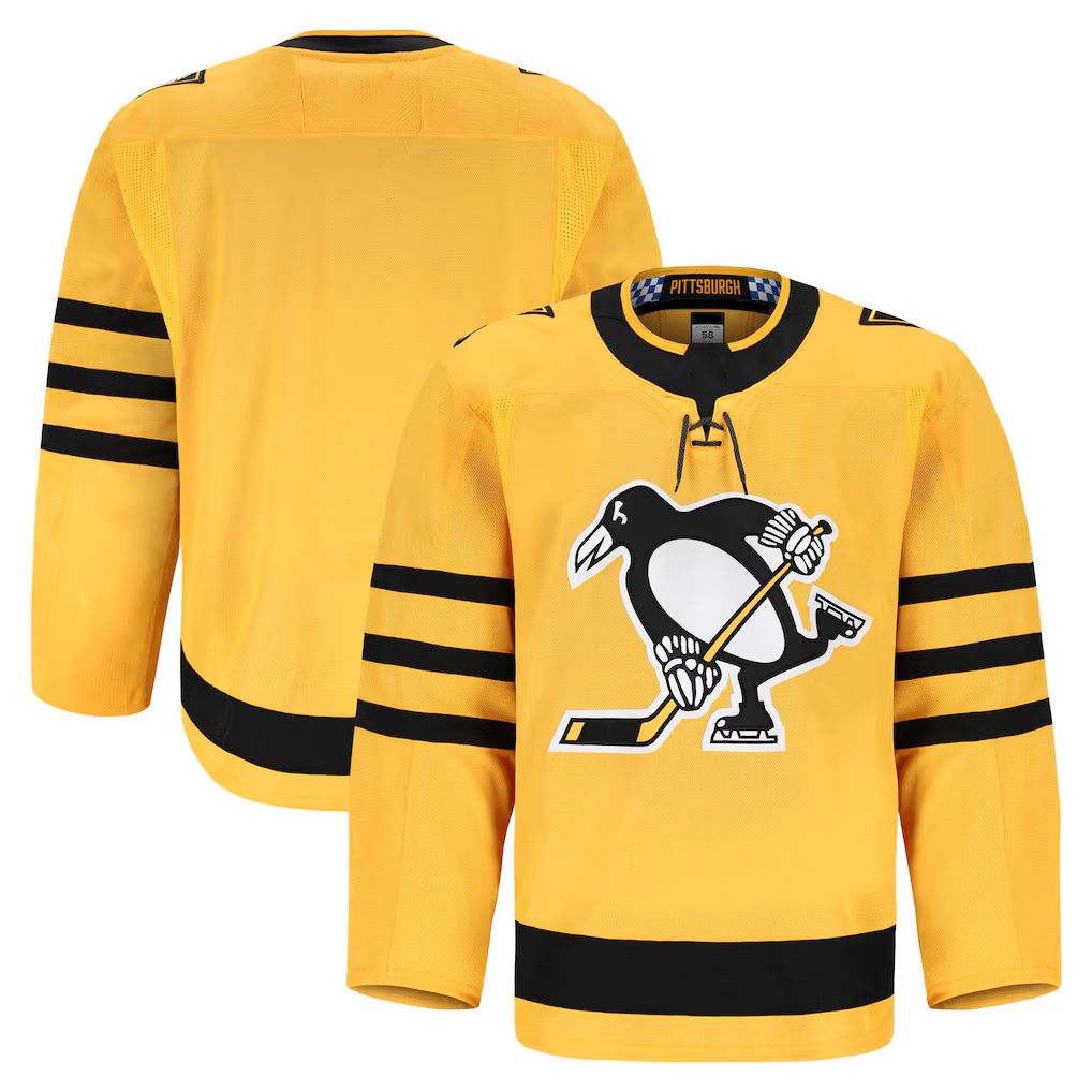 Rebec P.Penguins Gold Alternate Authentic Pro Jerseys
