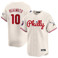 Rebec P.Phillies #10 J.T. Realmuto Player Cream Phillies & Eagles Vapor Premier Limited Stitched Jerseys