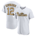 Rebec P.Phillies #12 Kyle Schwarber Player Gold All-Star Home Limited Elite Stitched Jerseys