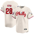 Rebec P.Phillies #28 Alec Bohm Player Cream Phillies & Eagles Vapor Premier Limited Stitched Jerseys