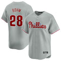 Rebec P.Phillies #28 Alec Bohm Player Gray Home Limited Stitched Jerseys