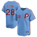 Rebec P.Phillies #28 Alec Bohm Player Light Blue Home Limited Stitched Jerseys