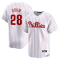 Rebec P.Phillies #28 Alec Bohm Player White Home Limited Stitched Jerseys