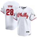 Rebec P.Phillies #28 Alec Bohm Player White Phillies & Eagles Vapor Premier Limited Stitched Jerseys