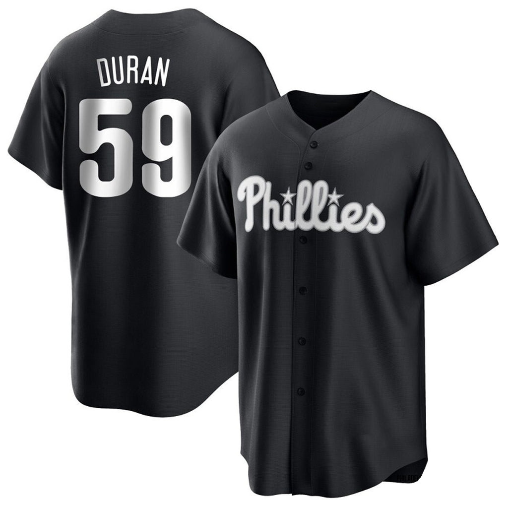 Rebec P.Phillies #59 Jhoan Duran Player Black Alt Fashion Home Game Stitched Jerseys