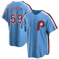 Rebec P.Phillies #59 Jhoan Duran Player Light Blue Home Limited Game Stitched Jerseys