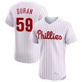 Rebec P.Phillies #59 Jhoan Duran Player White Home Limited Elite Stitched Jerseys