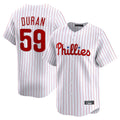 Rebec P.Phillies #59 Jhoan Duran Player White Home Limited Stitched Jerseys