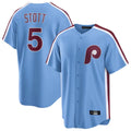 Rebec P.Phillies #5 Bryson Stott Player Light Blue Home Limited Game Stitched Jerseys