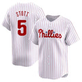 Rebec P.Phillies #5 Bryson Stott Player White Home Limited Stitched Jerseys