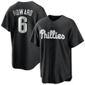 Rebec P.Phillies #6 Ryan Howard Player Black Alt Fashion Home Game Stitched Jerseys