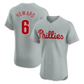Rebec P.Phillies #6 Ryan Howard Player Gray Home Limited Elite Stitched Jerseys