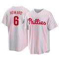 Rebec P.Phillies #6 Ryan Howard Player White Home Game Stitched Jerseys