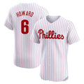 Rebec P.Phillies #6 Ryan Howard Player White Home Limited Elite Stitched Jerseys
