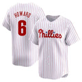 Rebec P.Phillies #6 Ryan Howard Player White Home Limited Stitched Jerseys