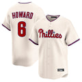 Rebec P.Phillies #6 Ryan Howardr Player Cream Home Limited Stitched Jerseys