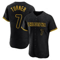 Rebec P.Phillies #7 Trea Turner Player Black Snake Skin City Home Limited Elite Stitched Jerseys