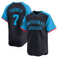 Rebec P.Phillies #7 Trea Turner Player Navy National League All-Star Limited Game Stitched Jerseys