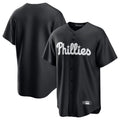 Rebec P.Phillies Blank Player Black Alt Fashion Home Game Stitched Jerseys