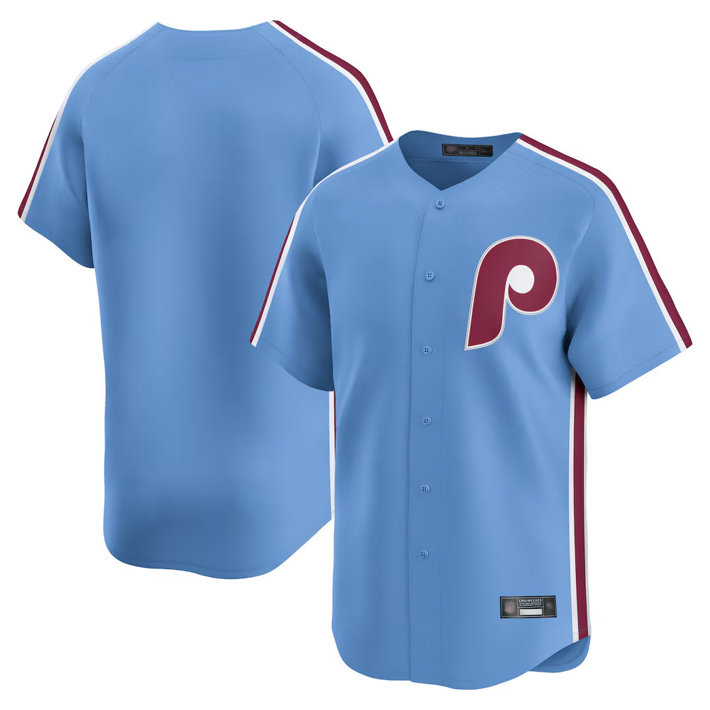 Rebec P.Phillies Blank Player Light Blue Game Stitched Jerseys