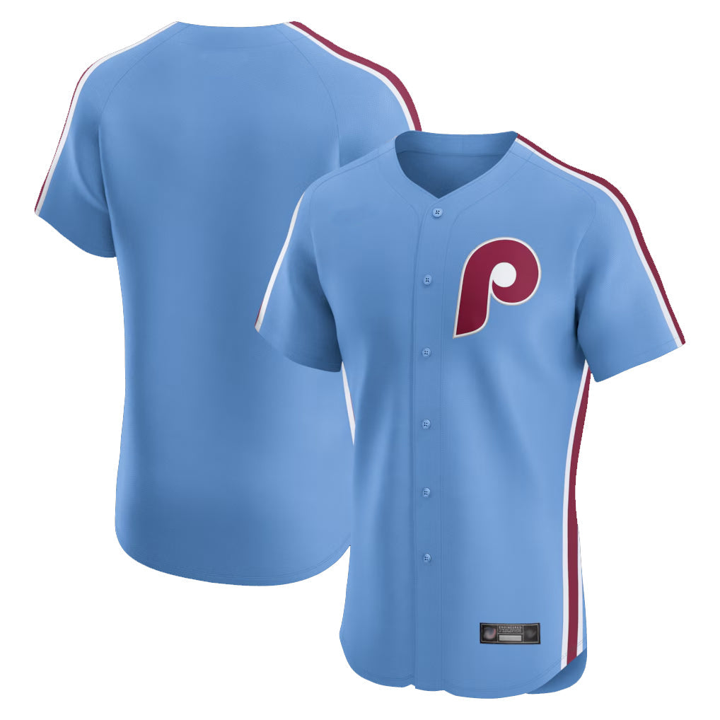Rebec P.Phillies Blank Player Light Blue Home Limited Elite Stitched Jerseys