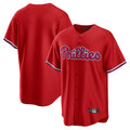 Rebec P.Phillies Blank Player Red Home Game Stitched Jerseys