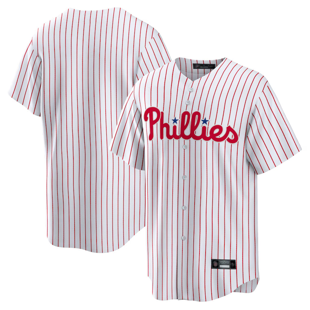 Rebec P.Phillies Blank Player White Home Limited Game Stitched Jerseys