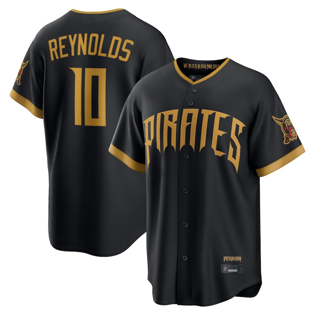 Rebec P.Pirates #10 Bryan Reynolds Player Black 2026 City Connect Home Game Stitched Jerseys