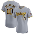 Rebec P.Pirates #10 Bryan Reynolds Player Gray Road Home Limited Elite Stitched Jerseys