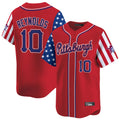 Rebec P.Pirates #10 Bryan Reynolds Player Red 2025 Independence Day Vapor Premier Limited Stitched Jerseys