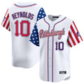 Rebec P.Pirates #10 Bryan Reynolds Player White 2025 Independence Day Vapor Premier Limited Stitched Jerseys
