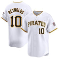 Rebec P.Pirates #10 Bryan Reynolds Player White Home Limited Stitched Jerseys