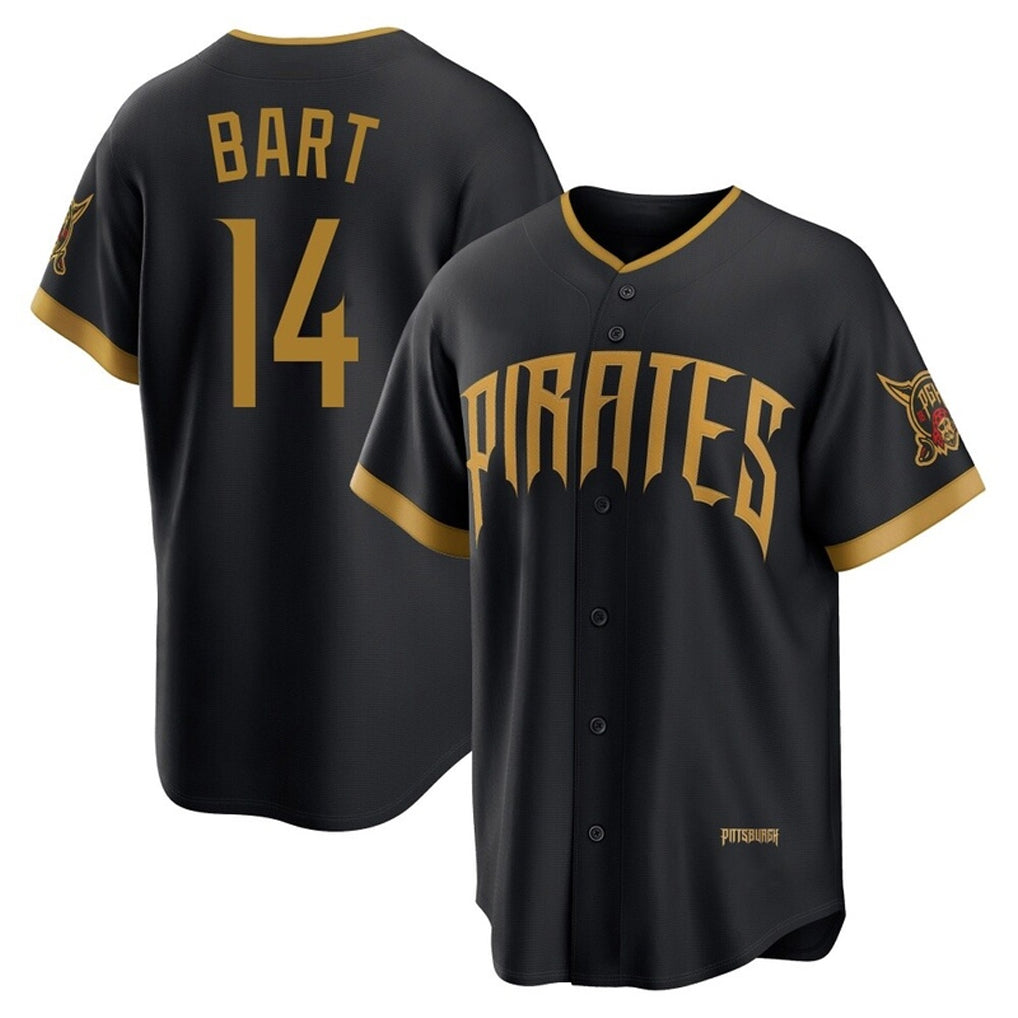 Rebec P.Pirates #14 Joey Bart Player Black 2026 City Connect Home Game Stitched Jerseys