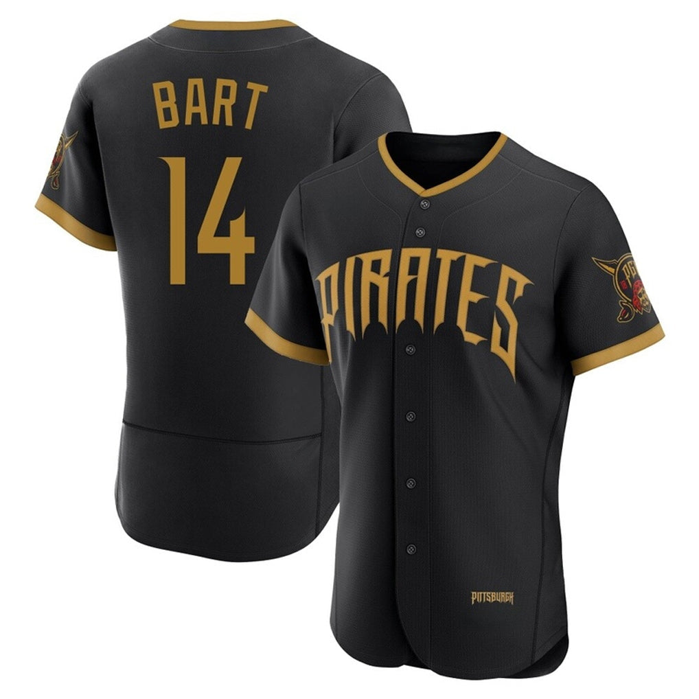 Rebec P.Pirates #14 Joey Bart Player Black 2026 City Connect Home Limited Elite Stitched Jerseys