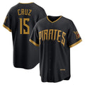 Rebec P.Pirates #15 Oneil Cruz Player Black 2026 City Connect Home Game Stitched Jerseys