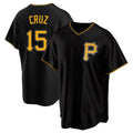 Rebec P.Pirates #15 Oneil Cruz Player Black Alternate 2025 Home Game Stitched Jerseys