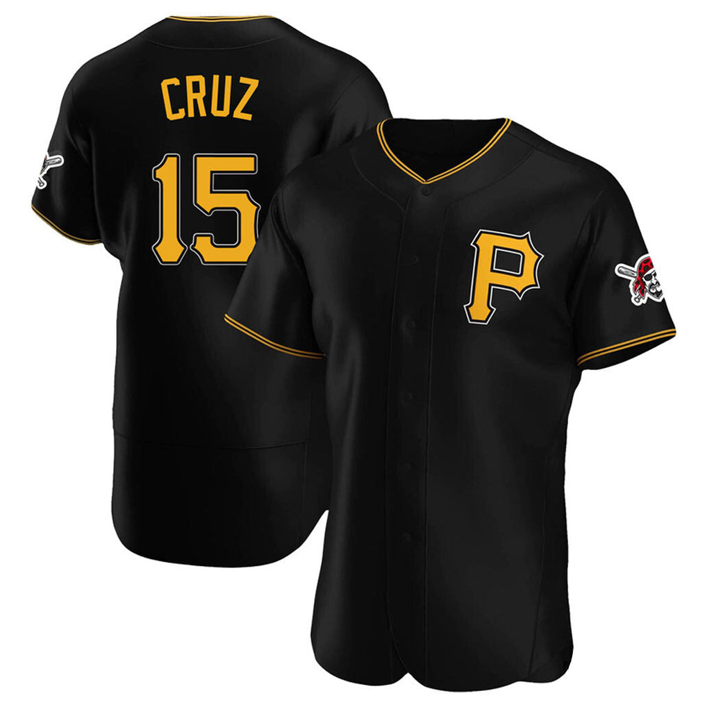 Rebec P.Pirates #15 Oneil Cruz Player Black Alternate 2025 Home Limited Elite Stitched Jerseys