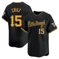Rebec P.Pirates #15 Oneil Cruz Player Black Home Limited Stitched Jerseys