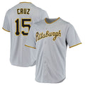 Rebec P.Pirates #15 Oneil Cruz Player Gray Road Home Game Stitched Jerseys