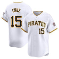 Rebec P.Pirates #15 Oneil Cruz Player White Home Limited Stitched Jerseys
