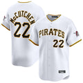 Rebec P.Pirates #22 Andrew McCutchen Player White Home Limited Stitched Jerseys
