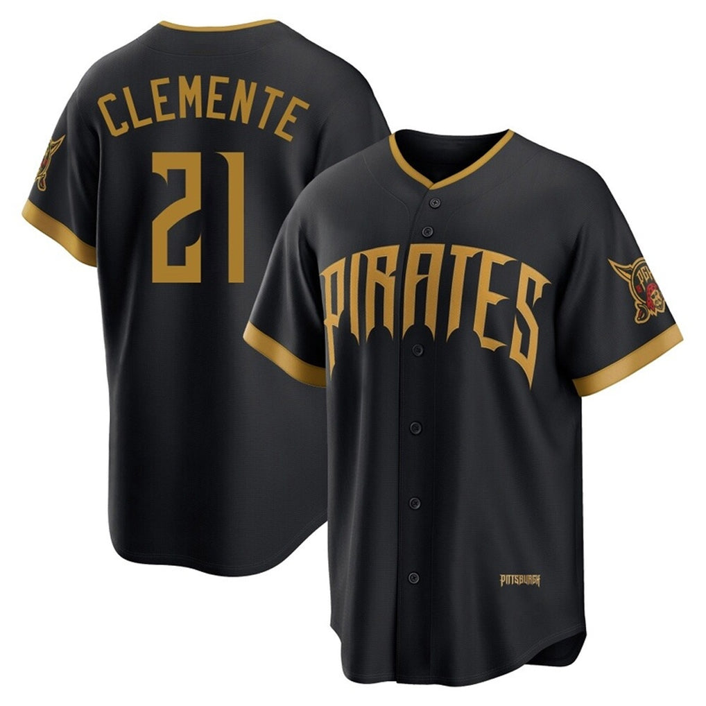 Rebec P.Pirates #21 Roberto Clemente Player Black 2026 City Connect Home Limited Stitched Jerseys