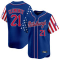 Rebec P.Pirates #21 Roberto Clemente Player Royal 2025 Independence Day Vapor Premier Limited Stitched Jerseys