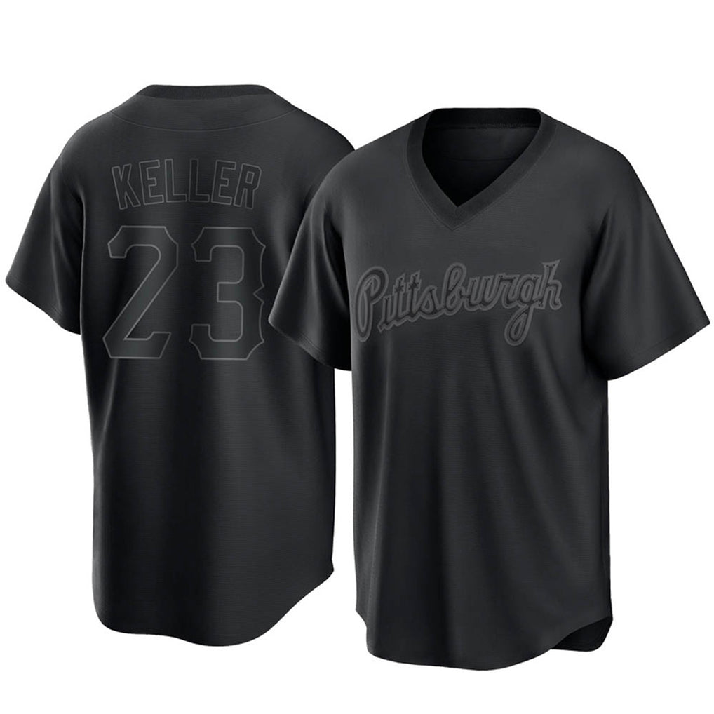 Rebec P.Pirates #23 Mitch Keller Player Black Fashion Home Game Stitched Jerseys