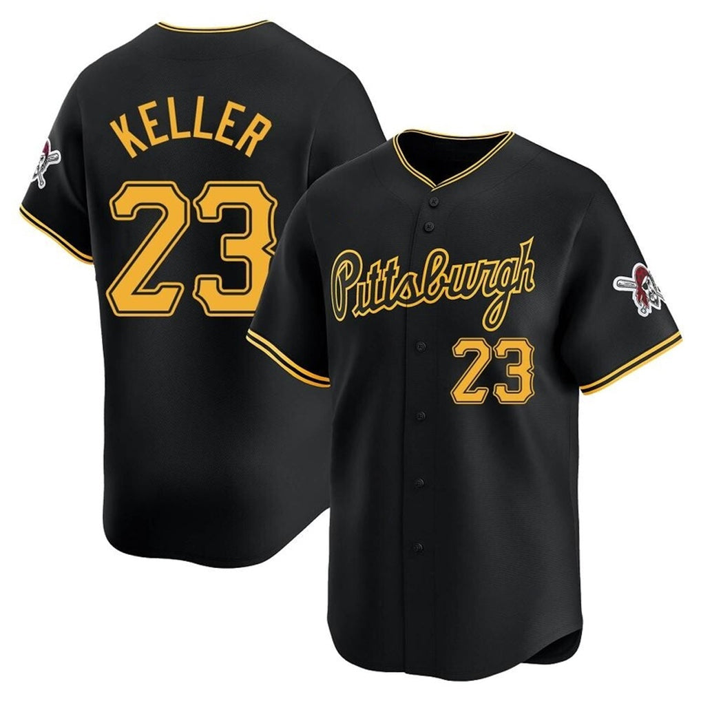 Rebec P.Pirates #23 Mitch Keller Player Black Home Limited Stitched Jerseys