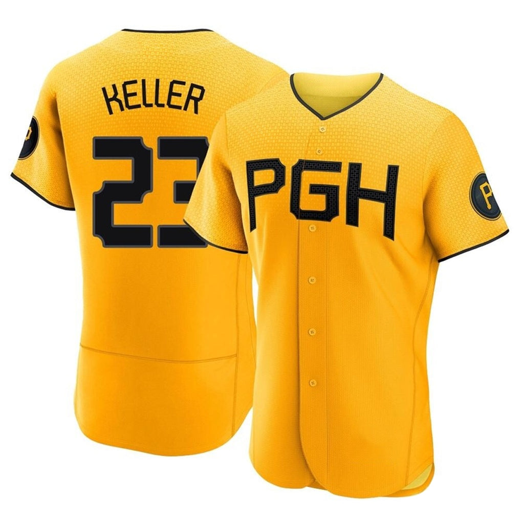 Rebec P.Pirates #23 Mitch Keller Player Gold City Connect Home Limited Elite Stitched Jerseys