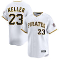 Rebec P.Pirates #23 Mitch Keller Player White Home Limited Stitched Jerseys