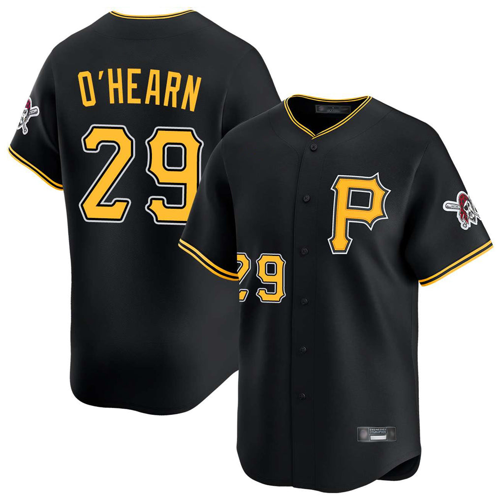 Rebec P.Pirates #29 Ryan O'Hearn Player Black Alternate Limited Game Stitched Jerseys