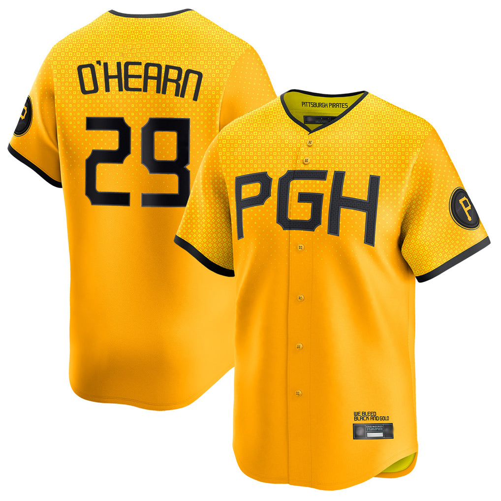 Rebec P.Pirates #29 Ryan O¡¯Hearn Player Gold City Connect Home Limited Stitched Jerseys