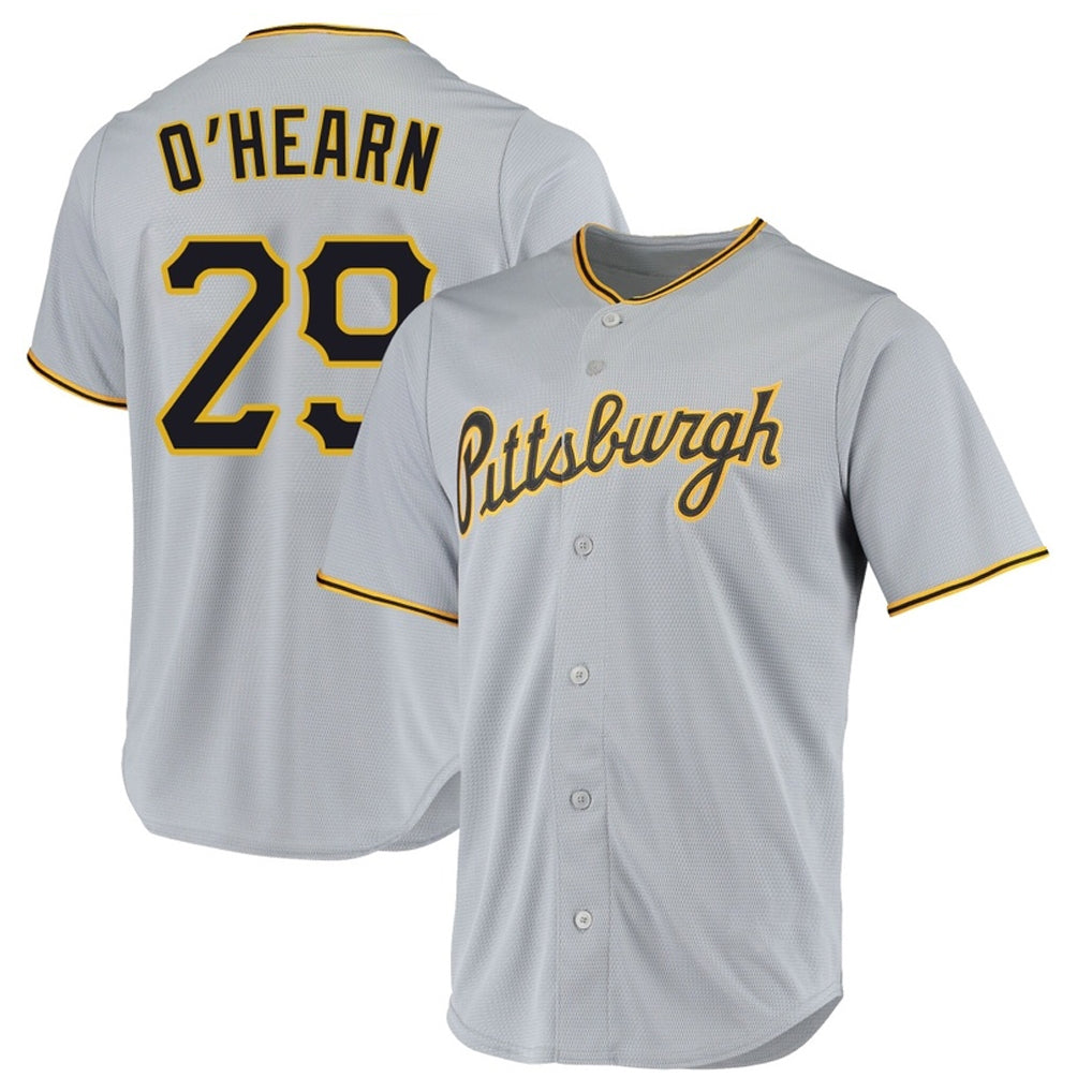 Rebec P.Pirates #29 Ryan O¡¯Hearn Player Gray Road Home Game Stitched Jerseys